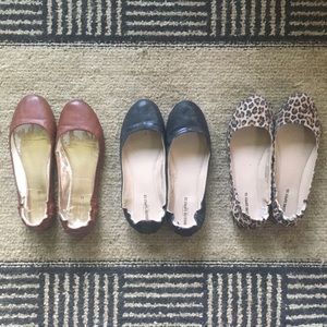 3 Pairs Mossimo Flats